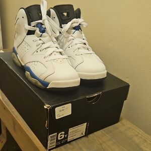 Air Jordan 6 Retro (GS) White/Blue